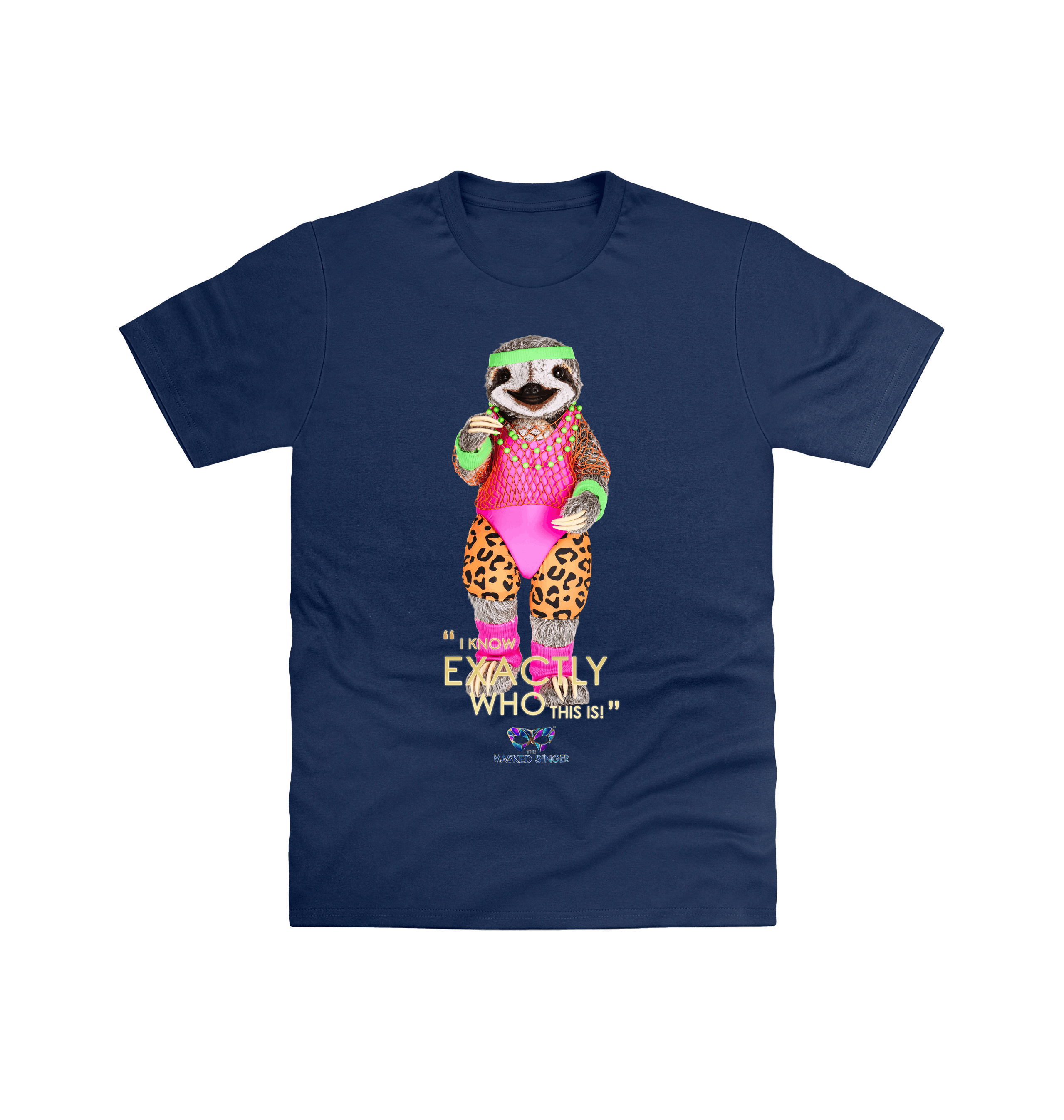 Navy Printed T-shirt Front